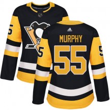 Women's Adidas Pittsburgh Penguins Larry Murphy Black Home Jersey - Authentic