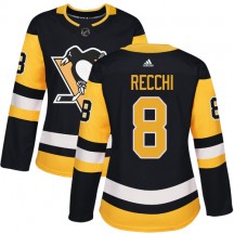 Women's Adidas Pittsburgh Penguins Mark Recchi Black Home Jersey - Authentic