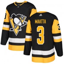 Youth Adidas Pittsburgh Penguins Olli Maatta Black Home Jersey - Authentic
