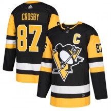 Men's Adidas Pittsburgh Penguins Sidney Crosby Black Home Jersey - Premier