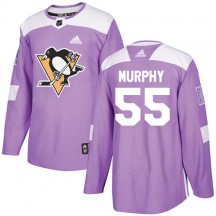 Youth Adidas Pittsburgh Penguins Larry Murphy Purple Fights Cancer Practice Jersey - Authentic