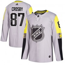 Men's Adidas Pittsburgh Penguins Sidney Crosby Gray 2018 All-Star Metro Division Jersey - Authentic