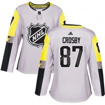 Women's Adidas Pittsburgh Penguins Sidney Crosby Gray 2018 All-Star Metro Division Jersey - Authentic