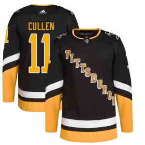 Youth Adidas Pittsburgh Penguins John Cullen Black 2021/22 Alternate Primegreen Pro Player Jersey - Authentic
