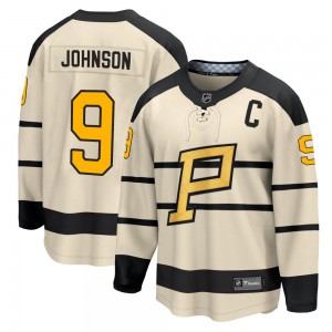 Men's Fanatics Branded Pittsburgh Penguins Mark Johnson Cream 2023 Winter Classic Jersey -