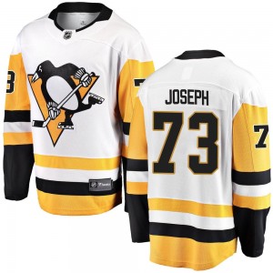 Youth Fanatics Branded Pittsburgh Penguins Pierre-Olivier Joseph White Away Jersey - Breakaway