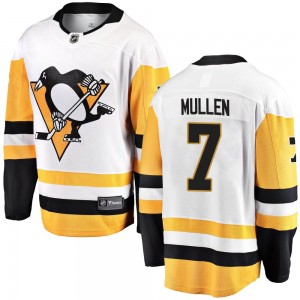 Youth Fanatics Branded Pittsburgh Penguins Joe Mullen White Away Jersey - Breakaway