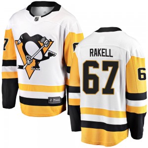 Youth Fanatics Branded Pittsburgh Penguins Rickard Rakell White Away Jersey - Breakaway