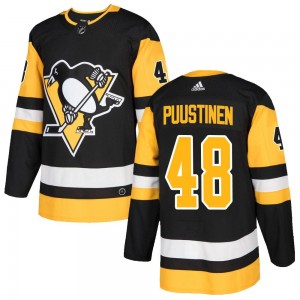 Youth Adidas Pittsburgh Penguins Valtteri Puustinen Black Home Jersey - Authentic