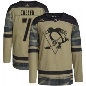 Youth Adidas Pittsburgh Penguins Matt Cullen Camo Military Appreciation Practice Jersey - Authentic