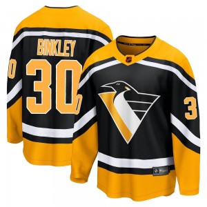 Men's Fanatics Branded Pittsburgh Penguins Les Binkley Black Special Edition 2.0 Jersey - Breakaway