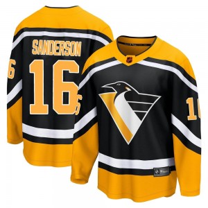 Men's Fanatics Branded Pittsburgh Penguins Derek Sanderson Black Special Edition 2.0 Jersey - Breakaway