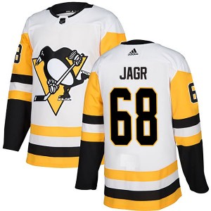 Youth Adidas Pittsburgh Penguins Jaromir Jagr White Away Jersey - Authentic