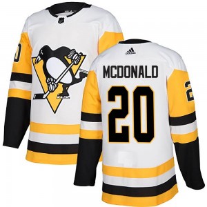 Youth Adidas Pittsburgh Penguins Ab Mcdonald White Away Jersey - Authentic