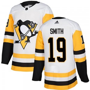 Youth Adidas Pittsburgh Penguins Reilly Smith White Away Jersey - Authentic