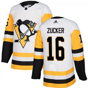 Youth Adidas Pittsburgh Penguins Jason Zucker White Away Jersey - Authentic