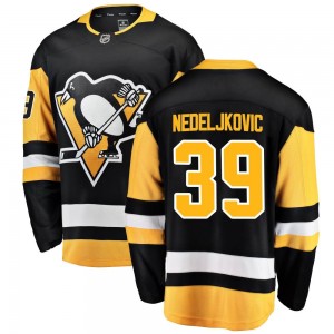 Men's Fanatics Branded Pittsburgh Penguins Alex Nedeljkovic Black Home Jersey - Breakaway