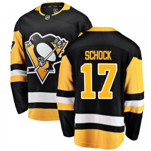 Men's Fanatics Branded Pittsburgh Penguins Ron Schock Black Home Jersey - Breakaway