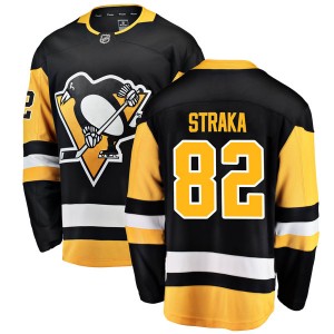 Men's Fanatics Branded Pittsburgh Penguins Martin Straka Black Home Jersey - Breakaway