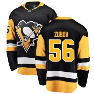 Men's Fanatics Branded Pittsburgh Penguins Sergei Zubov Black Home Jersey - Breakaway