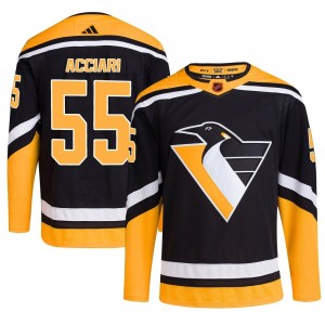 Youth Adidas Pittsburgh Penguins Noel Acciari Black Reverse Retro 2.0 Jersey - Authentic
