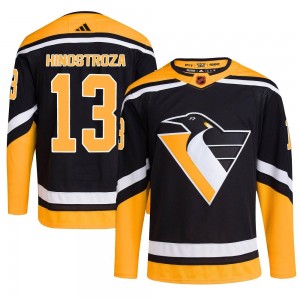 Youth Adidas Pittsburgh Penguins Vinnie Hinostroza Black Reverse Retro 2.0 Jersey - Authentic