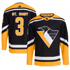 Youth Adidas Pittsburgh Penguins Jack St. Ivany Black Reverse Retro 2.0 Jersey - Authentic