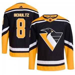 Youth Adidas Pittsburgh Penguins Dave Schultz Black Reverse Retro 2.0 Jersey - Authentic
