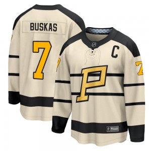 Youth Fanatics Branded Pittsburgh Penguins Rod Buskas Cream 2023 Winter Classic Jersey -
