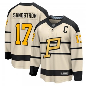 Youth Fanatics Branded Pittsburgh Penguins Tomas Sandstrom Cream 2023 Winter Classic Jersey -