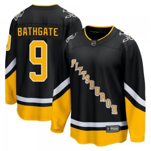 Men's Fanatics Branded Pittsburgh Penguins Andy Bathgate Black 2021/22 Alternate Breakaway Player Jersey - Premier