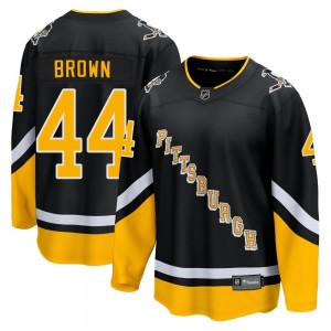 Men's Fanatics Branded Pittsburgh Penguins Rob Brown Black 2021/22 Alternate Breakaway Player Jersey - Premier