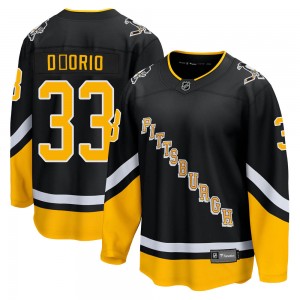 Men's Fanatics Branded Pittsburgh Penguins Alex D'Orio Black 2021/22 Alternate Breakaway Player Jersey - Premier