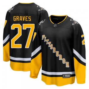 Men's Fanatics Branded Pittsburgh Penguins Ryan Graves Black 2021/22 Alternate Breakaway Player Jersey - Premier