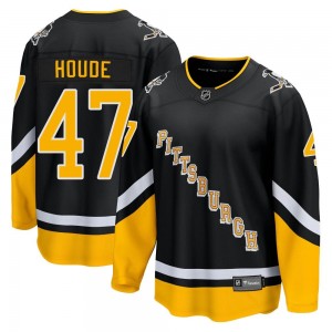 Men's Fanatics Branded Pittsburgh Penguins Samuel Houde Black 2021/22 Alternate Breakaway Player Jersey - Premier