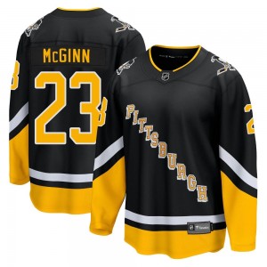Men's Fanatics Branded Pittsburgh Penguins Brock McGinn Black 2021/22 Alternate Breakaway Player Jersey - Premier