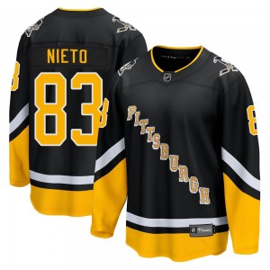 Men's Fanatics Branded Pittsburgh Penguins Matt Nieto Black 2021/22 Alternate Breakaway Player Jersey - Premier