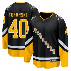 Men's Fanatics Branded Pittsburgh Penguins Dustin Tokarski Black 2021/22 Alternate Breakaway Player Jersey - Premier