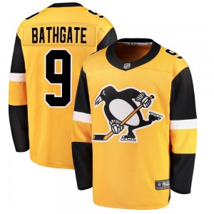 Youth Fanatics Branded Pittsburgh Penguins Andy Bathgate Gold Alternate Jersey - Breakaway