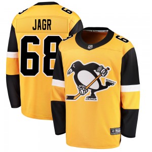 Youth Fanatics Branded Pittsburgh Penguins Jaromir Jagr Gold Alternate Jersey - Breakaway