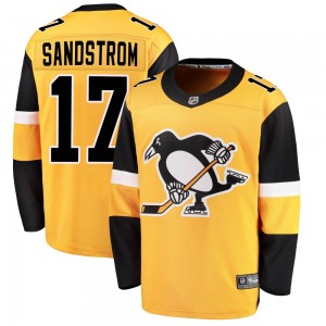 Youth Fanatics Branded Pittsburgh Penguins Tomas Sandstrom Gold Alternate Jersey - Breakaway