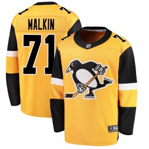 Men's Fanatics Branded Pittsburgh Penguins Evgeni Malkin Gold Alternate Jersey - Breakaway