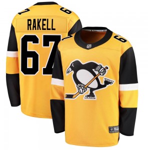 Men's Fanatics Branded Pittsburgh Penguins Rickard Rakell Gold Alternate Jersey - Breakaway