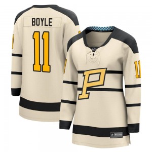 Women's Fanatics Branded Pittsburgh Penguins Brian Boyle Cream 2023 Winter Classic Jersey -