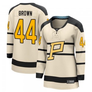 Women's Fanatics Branded Pittsburgh Penguins Rob Brown Brown Cream 2023 Winter Classic Jersey -