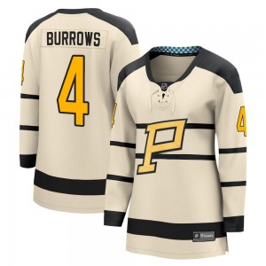 Women's Fanatics Branded Pittsburgh Penguins Dave Burrows Cream 2023 Winter Classic Jersey -