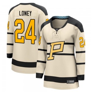 Women's Fanatics Branded Pittsburgh Penguins Troy Loney Cream 2023 Winter Classic Jersey -