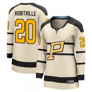 Women's Fanatics Branded Pittsburgh Penguins Luc Robitaille Cream 2023 Winter Classic Jersey -