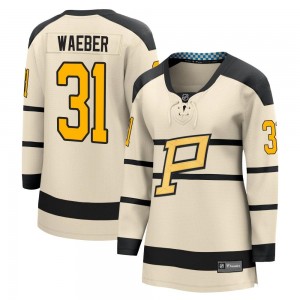 Women's Fanatics Branded Pittsburgh Penguins Ludovic Waeber Cream 2023 Winter Classic Jersey - Breakaway