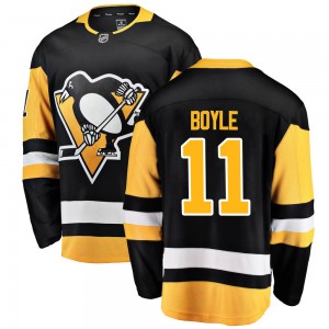 Youth Fanatics Branded Pittsburgh Penguins Brian Boyle Black Home Jersey - Breakaway